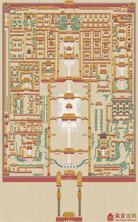 紫禁城 平面圖|故宫小站 / 故宫地图 / The Palace Museum Site